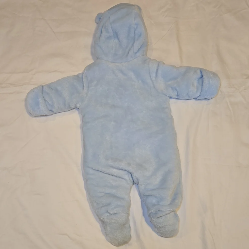 Wonder Nation Soft Blue Baby Footie